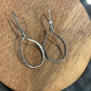 SILPADA hammered sterling silver dangle earrings